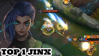 Wild Rift Jinx  Top 1 Jinx Gameplay Rank grandmaster [upl. by Player62]