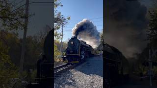 Steam Locomotive RampN 2102 rounds the bend at Bellemans Church Rd pulling a fall foliage excursion [upl. by Peyton]