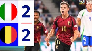 Italy vs Belgium 22  All Goals amp Extended Highlights  UEFA Nations League 202425 [upl. by Summers]