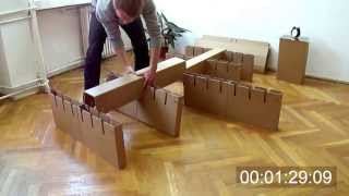 Cardboard Bed Assembly [upl. by Melcher]