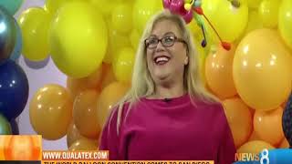 Sandi Masori On CBS 8 For World Balloon Convention [upl. by Ennalyrehc]