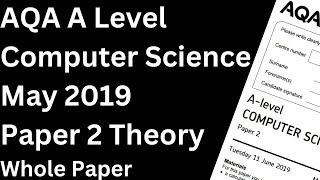 Crack That 2019 Theory Paper for AQA A Level Paper 2 [upl. by Petit]