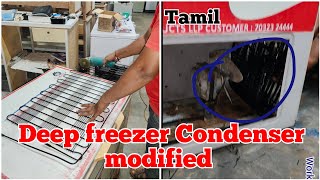 deep freezer Condenser modified workshoptamil [upl. by Rednazxela]