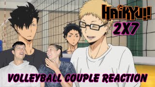 Volleyball Couple Reaction to Haikyu S2E7 quotMoonrisequot [upl. by Rennie986]