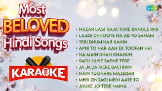 Most Belowed Hindi Songs Karaoke with Lyrics  Old Hindi Film Songs  Old is Gold [upl. by Nnylkoorb604]