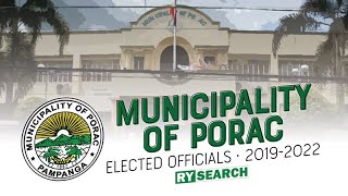 MUNICIPALITY OF PORAC PAMPANGA ELECTED OFFICIALS 20192022  RY SEARCH [upl. by Reeva]