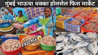 Bhaucha Dhakka Machhi Market  Mumbai Biggest Wholesale Fish Market  Bhaucha Dhakka Mumbai 2023 [upl. by Doss]