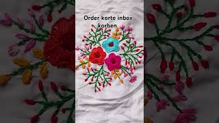 Hand embroideryhandembroidery handembroideryforbeginners yt shorts viralshorts youtubeshorts [upl. by Lev570]