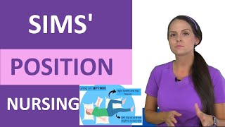 Sims Position Nursing Review SemiProne Position NCLEX Review [upl. by Frodina531]