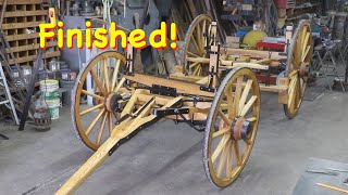 Complete Restoring a Horse Drawn Wagon Gear  Engels Coach Shop [upl. by Artemahs325]