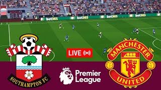 LIVE Southampton vs Manchester United Premier League 2425 Full Match  Video Game Simulation [upl. by Aruat]