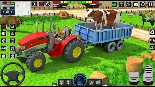 Transporting Rhinoceros one place to another place  Farm animals gameplay [upl. by Odlavu]