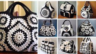 40 MOST GORGEOUS HANDBAGPURSE 👜 GRANNY SQUARE FLOWER PATTERN CROCHET AI MADE IDEAS  KLMNO ART [upl. by Ronnie]