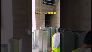 HVAC Small duct work😱🙄shortsvideolikesubscribers💯💯💯💯 [upl. by Amsaj]