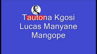 Kgosi Lucas Mangope speeches excerpts setswanasaborre [upl. by Emlyn]