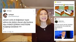 Tıp Öğrencisinin Komik Tıp Twitlerine Tepkisi  Gökçe Sena Bayramoğlu [upl. by Dunn146]