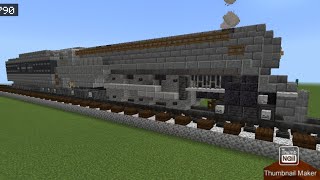 Minecraft New York Central Hudson Steam Locomotive Tutorial [upl. by Helene]