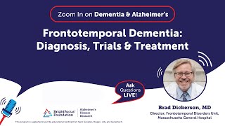 Frontotemporal Dementia Diagnosis Trials amp Treatment [upl. by Dewar]