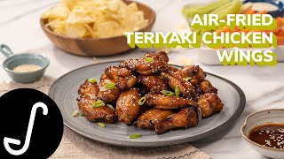 30 Minute Airfried Teriyaki Chicken Wings Recipe [upl. by Emelyne]