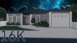 Bloxburg realistic house build  16k speedbuild 1 story home [upl. by Briscoe]