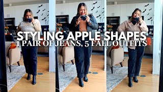 Plus Size Fall 2023 Outfits  Apple Shaped Body Fashion [upl. by Damales]