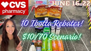 CVS Coupon Haul How to get the Spend Threshold CRT 1070 Scenario Tons of Ibotta Rebates [upl. by Haek]