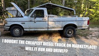 I Bought the Cheapest Diesel Truck on Marketplace Will it run and drive [upl. by Eillim]