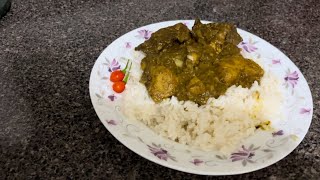 Guyanese style nenwa curry with fried porgies and eddoes [upl. by Nidnal]