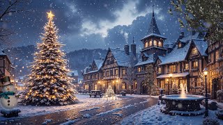 Medieval Christmas Town 🎄 Relax on this Winter Ambience Experience in Medieval Town at calm Night [upl. by Prentice]