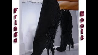 DIY Guide to Make Designer Fringe Boots [upl. by Hanae]