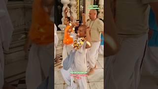 Iskcon Vrindavan darshan kirtan gurupuja iskcon vrindavan darshan kirtan shorts viral krishna [upl. by Yemar]