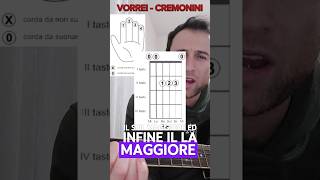 4 semplici accordi per suonare quotVorreiquot di Cremonini Facile no [upl. by Averell153]