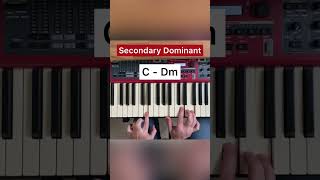 What is Secondary Dominant musictheory harmony chords pianotutorial [upl. by Aloap415]