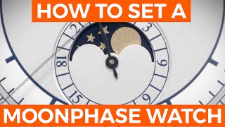 How to Set the Moon Phase on a Watch  Crown amp caliber [upl. by Ozneral]