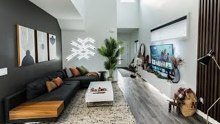 Modern amp Minimal Living Room Setup Tour 2023 [upl. by Elauqsap]