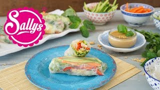 Sommerrollen  Salat to Go  gesunder Sommersnack  Sallys Welt [upl. by Antons]