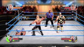 WWE AllStars 4Way Elimination Michael Hayes vs Honky Tonk Man vs Big Boss Man vs Dusty Rhodes [upl. by Llenra]