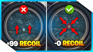 GET OVER THE DOWNFALL OF YOUR RECOIL CONTROL INSTANTLY IN PUBGBGMI  PUBG MOBILE TIPS AND TRICKS [upl. by Rabka]