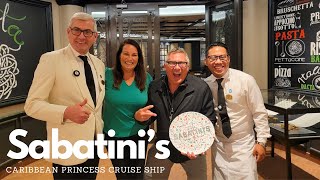 CARIBBEAN PRINCESS  Sabatinis Italian Trattoria Specialty Restaurant [upl. by Trabue]