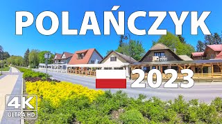 Polanczyk Poland Walking Tour ☀️ 4K Ultra HD – With Captions [upl. by Garmaise]