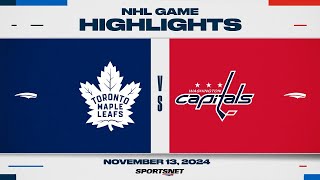 NHL Highlights  Maple Leafs vs Capitals  November 13 2024 [upl. by Sasha]