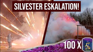 100 BATTERIEN auf SCHLAG Familiäre Silvester Action  SILVESTER VLOG [upl. by Yodlem]