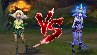 전설의 산수화 니코 VS 겨울동화 니코 롤 스킨 비교 Shan Hai Scrolls Neeko VS Winter Wonderland Neeko Skin Comparison [upl. by Pearlman]