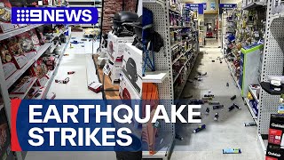 Earthquake hits NSWs Hunter Valley  9 News Australia [upl. by Honniball]