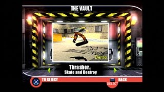 PlayStation Underground Jampack Winter 99 Gameplay Part 8  Thrasher Skate and Destory [upl. by Nerhe]