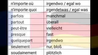 Französisch und Deutsch Adverb germangrammar französisch deutsch français grammatik german [upl. by Ynnaf254]