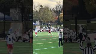 Inside Lacrosse Fall Cup 2024  Oliver Bennett goal assisted by Beckett Safa [upl. by Ylluz]