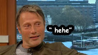 Mads Mikkelsen being a cutest tired 57 year old guy for 8 minutes straight [upl. by Acemaj]