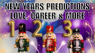 This New Year 2024 Predictions Love Career amp More 🎇Pick A Card🎇 [upl. by Nelram58]