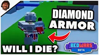 If I DIE WITH DIAMOND ARMOR the video ends Roblox Bedwars [upl. by Nesnar]